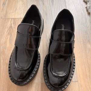 Jeffrey Campbell Black Patent Loafers